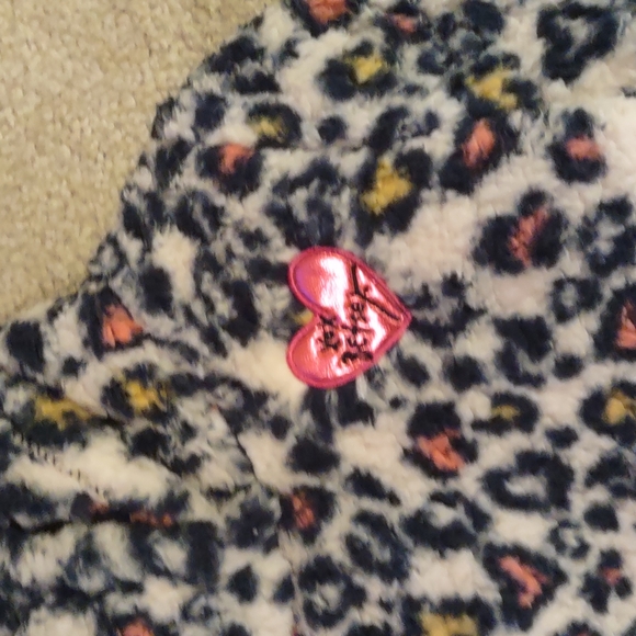 Betsey Johnson Animal Print Fleece Hoodie - Picture 2 of 5